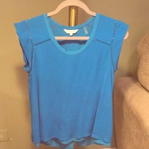 Rebecca Taylor blue open back top